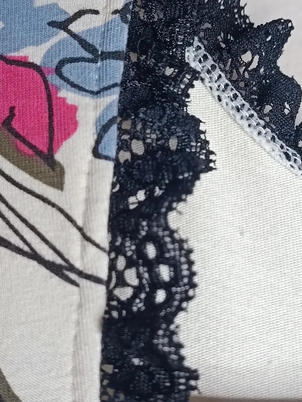 Effie's Heart Stargazing Midi Dress  Floraison Floral Print Black Ruffle Trim M - Picture 10 of 11